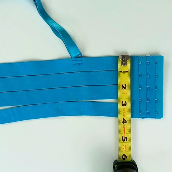 Oh la la Cheri Paris Turquoise "Michella Bondage Bra" Size 2X - Picture 6 of 13